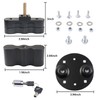 AFEISOL Black RX-LOX-PM Pack Mount with Keys Locking 2Pcs Fit