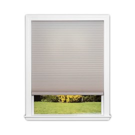 Redi Shade No Tools Easy Lift Trim-at-Home Cordless Cellular Light Filtering Fabric Shade Natural, 48 in x 64 in, (Fits windows 31 in - 48 in)