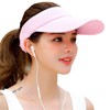 White Fang CA019 Women's Visor Sun Visor, Solid, Hat, Stylish,