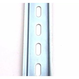 T&G 30 Pieces DIN Rail Slotted Steel Zinc Plated RoHS 6 in. long 35mm 7.5mm 15 ft.