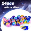 Slime Party Favors,24-Pack Galaxy Slime Balls, Stretchy, Non-Sticky, Mess-Free Slime