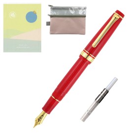 Generisch Sailor Professional Gear Slim Shikiori Fountain Pen (MF) with Converter & Pencil Box, (Japan Import) (Princess Kaguya (11-1227-303)) with Japanese Traditional Style Envelope