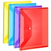 LEOBRO Plastic File Folders for Documents, 4 PCS File Folders,