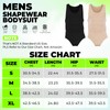 Gleefeat Mens Full Body Shaper Mens Shapewear Bodysuit Tummy Control