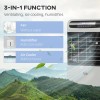 3 in 1 Energy-Saving Gray Air Cooler Mobile Evaporative Fan
