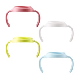Tabanzhe Baby Bottle Handles 4PCS Bottle Holder for Baby Feeding Compatible with Mam Bottles Encourages Independent Drinking Bottle Accessories for Teaching Baby