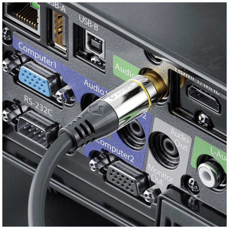 Sonero Premium 1.5 m RCA Cable, 1 x RCA Male