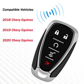 5 Buttons Replacement for Proximity Smart Keyless Entry Remote Control Car Key Fob Fits for 2018-2020 Chevy Equinox FCCID: HYQ4AA 13584498, 315Mhz 1 PCS