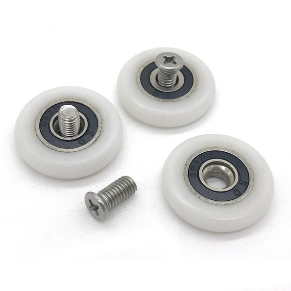 8 Shower Door Rollers Wheels Runner Pulleys Roller 25MM