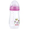 Nuby Wide Neck Bottle with Anti-Colic Air System, Colors/Prints May