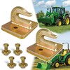 VIAGL 2 Pack 3/8" Tractor Bucket Grab Hook Grade 70