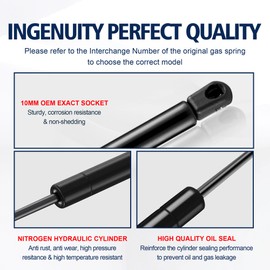 Gas Charged Front Hood Struts Lift Supports Compatible with Acura MDX 2007 2008 2009 2010 2011 2012 2013, 6339 PM1109 SG226027 102704 162764 74145-STX-A02 Front Engine Hood Gas Springs Arms Pack of 2