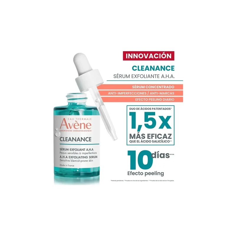 Avene Cleanance Sérum Exfoliante 30ml Piel Grasa Díanoche