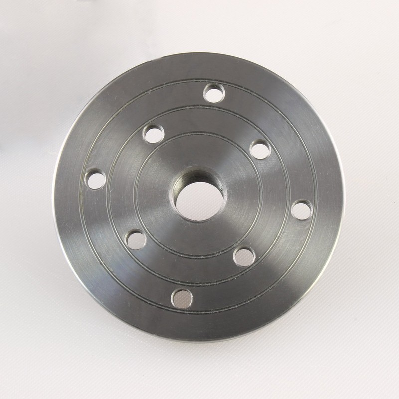 Hurricane Turning Tools, 4" Steel Lathe Faceplate, 3/4" x 16TPI