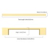 KNOKLOCK 10 Pack 5 Inch(128mm) Kitchen Cabinet Handles Brushed Gold