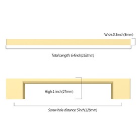 KNOKLOCK 10 Pack 5 Inch(128mm) Kitchen Cabinet Handles Brushed Gold Cabinet Pulls Kitchen Cabinet Hardware Drawer Pulls for Cupboard Wardrobe