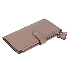 UTO Women's Wallet RFID Blocking Well Organised Multi Card Slots Cinnamon Faux Leather, 860 Mauve Pâle, Elegant