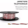 Waytex 36500 Telephone Cable 2 Threads 100 m Red/White