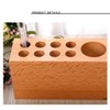 Hosoncovy Wooden Pen Holder Pencil Holder with Cellphone Stand Business