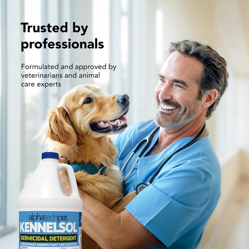 ATP KennelSol 1-Step Kennel Cleaner - 1 Gallon Liquid Disinfectant,