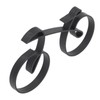 Minimalistic Bike Sculpture Metal Modern Wire Framed Style Bike Ornament