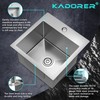15 x 15 Inch Drop In Kitchen Bar Sink, Stainless