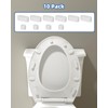 Hibbent 10 pieces Toilet Seat Bumpers for Bidet Attachment, Strong