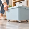 Self-Adhesive Caster Wheels for Storage Boxes – Tool-Free Mobility for