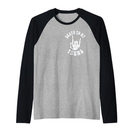 Funny Death to My Teens R.I.P Turning Twenties 20th Birthday Raglan Baseball Tee