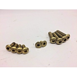 HARLEY BRASS HANDLEBAR SWITCH HOUSING MOUNT BOLTS 82-95 big twin sportster 2