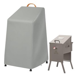 Deep Fryer Cover for Bayou Classic 700–701 | Waterproof Grill & 4 Gallon BBQ Cover with Reflective Handle, Windproof Straps & Drawstring | Outdoor Flat Top Fryer Cover (NO Side Shelf/Cart)