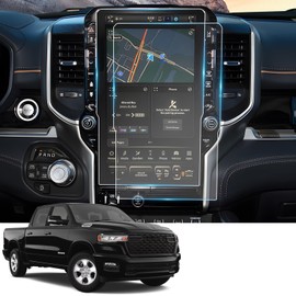 2026 Ram 1500 Tungsten Screen Protector for 2025 2026 Ram 1500 2500 3500 (Laramie/Rebel/Limited/Limited Longhorn/Tungsten) 14.4" Touchscreen Cover Screen Saver Ram Rho 2026 Accessories Nano Film 2Pack
