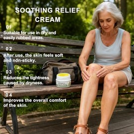 2Pcs Soothing Relief Cream, Herbal Moisturizer For Sensitive Skin, Lightweight Hydration & Refreshing Comfort, Daily Skin Care, Suitable for All Skin 