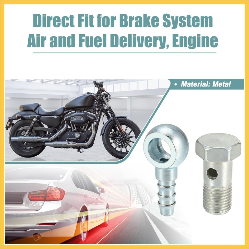 REPAIROCK 10mm ID 7.5 mm OD M10x1.0 Banjo Hose Barb