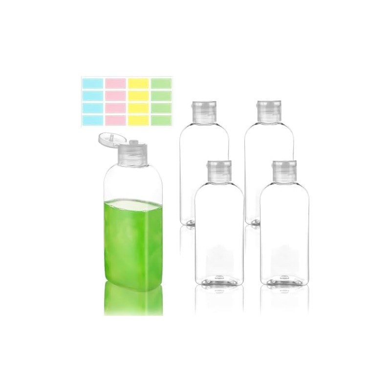 Kit de viaje Janety 5 botellas transparentes – Antifugas y