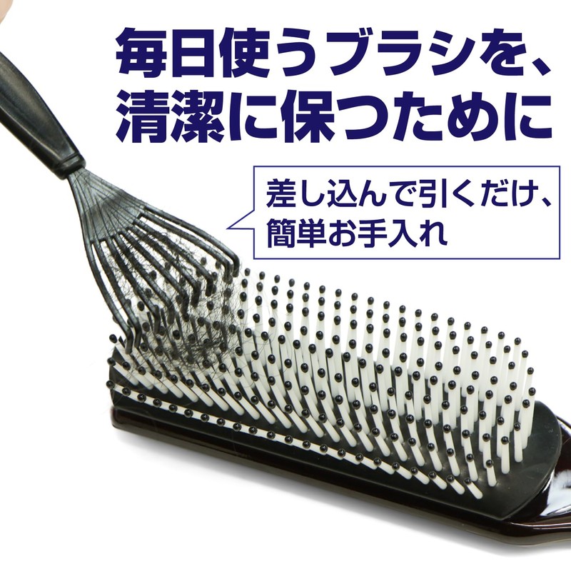ヘアブラシクリーナー 3個セット お手入れ 髪の毛 ほこり 軽量 コンパクト 持ち運び 携帯用 きらきらぷんぷん丸