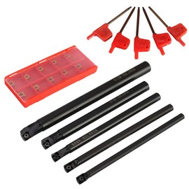 5 x turning chisel drill rod 6/7/8/10/12 mm SCLCR06 + 10x reversible plates CCMT060204