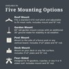 EZ Vane Standing Deer Weathervane — Roof Mount, Wind Cups,