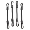 BESPORTBLE 6Inch Bungee Cords with Carabiner: Black Short Elastic Tie