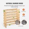 Bamboo Wood 6 Tier 48 Bottle Stackable Wine Rack Display