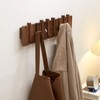 QUELLANCE Wood Coat Rack Wall Mount, Coat Hooks Hanger Wall