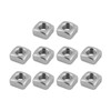 METALLIXITY Square Nuts (M6x10mmx5mm) 10pcs 304 Stainless Steel Coarse Thread