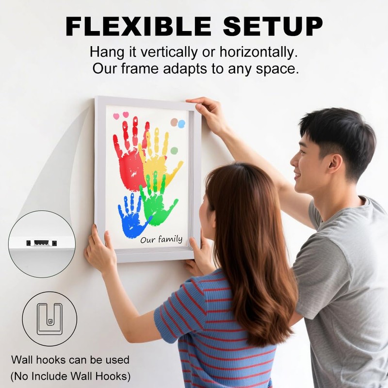 Family Handprint Kit, DIY Craft Keepsake Frame, Baby Hand and