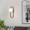 JEENKAE Mid Century Wall Light Matte Black Wall Sconces with