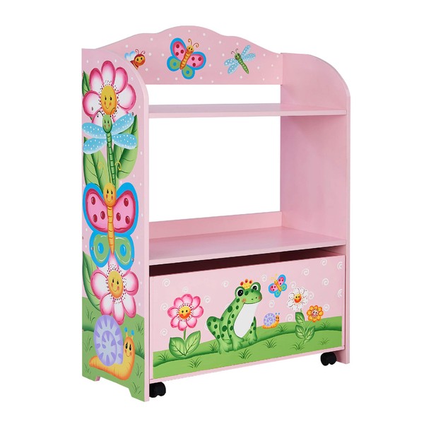 Fantasy Fields - Magic Garden Toy Organizer with Rolling Storage Box, Pink