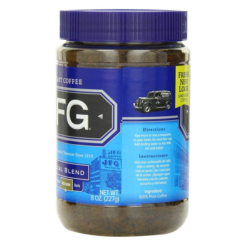 JFG Special Blend Instant Coffee, 8oz Jar (Pack of 6)