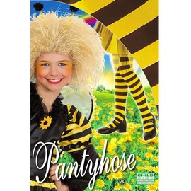 Widmann 1241 Tights Bee 70 Denier, Yellow/Black, 7-10 Years