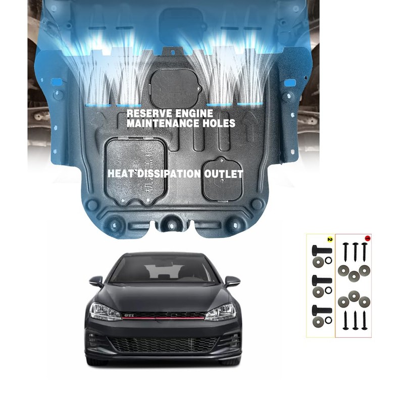 Front Engine Splash Shield Fit for VW Golf GTI 2015-2021