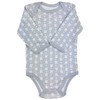 123 Bear 100 % Algodón Body, Paquete de 4 gris