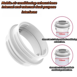 Portable Air Conditioning Hose Connector, Suitable For Clockwise And Counterclockwise AC Threaded Hose Extensions,Universal For 5.1Inch And 5.9Inch Diameter Air Conditioning Exhaust Hose Extensions